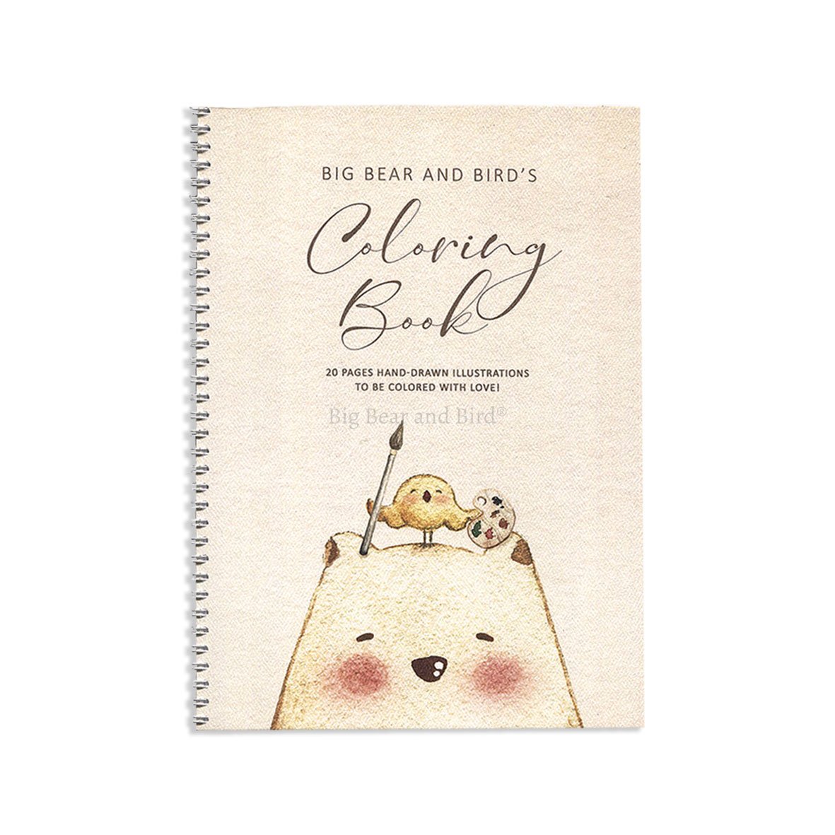 Big Bear and Bird Coloring Book